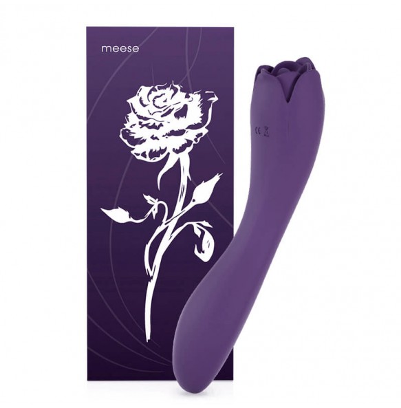 Meese - Dora Rose Tongue Licking Massager G-Spot Vibrator (Chargeable - Purple)